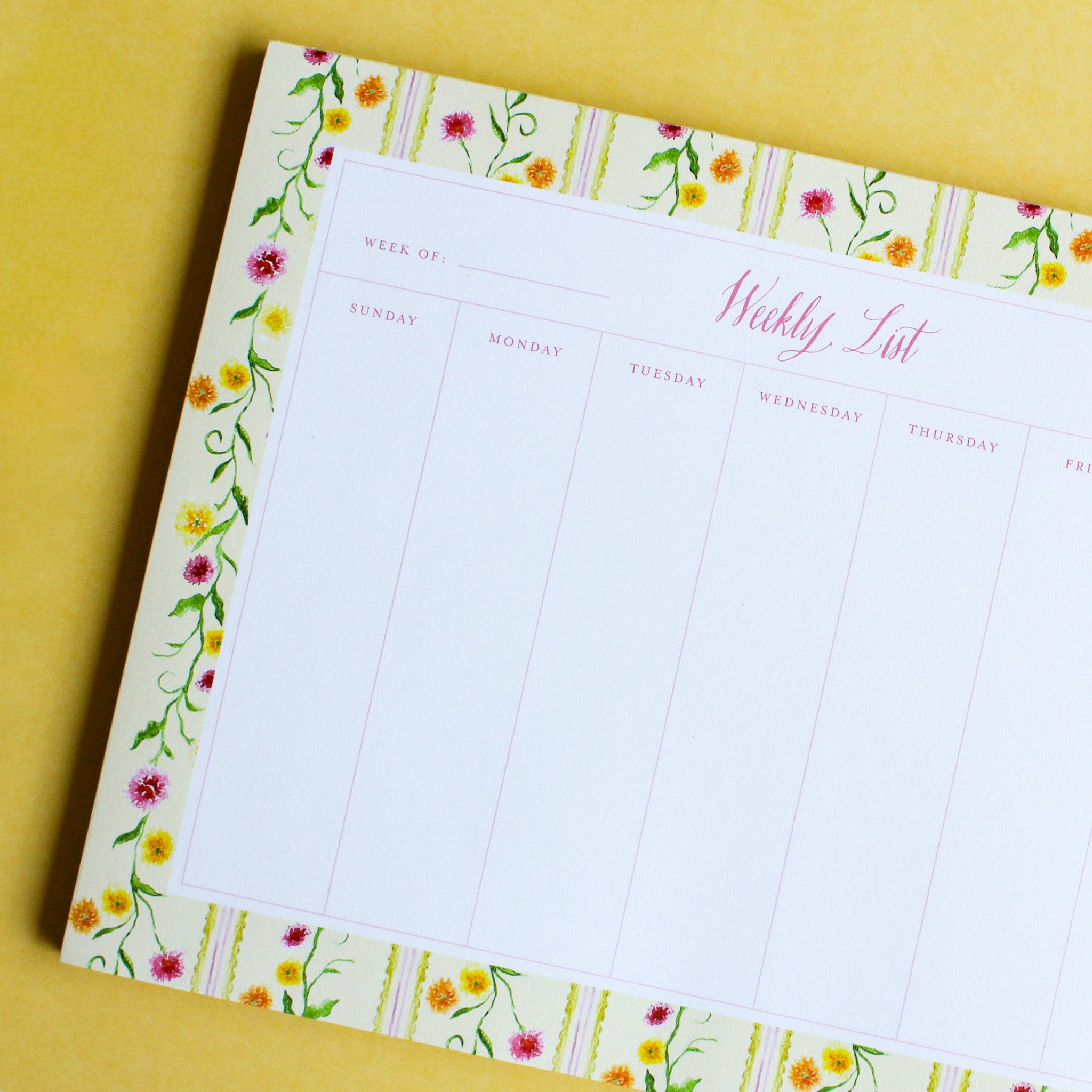 Dahlia Planning Notepad