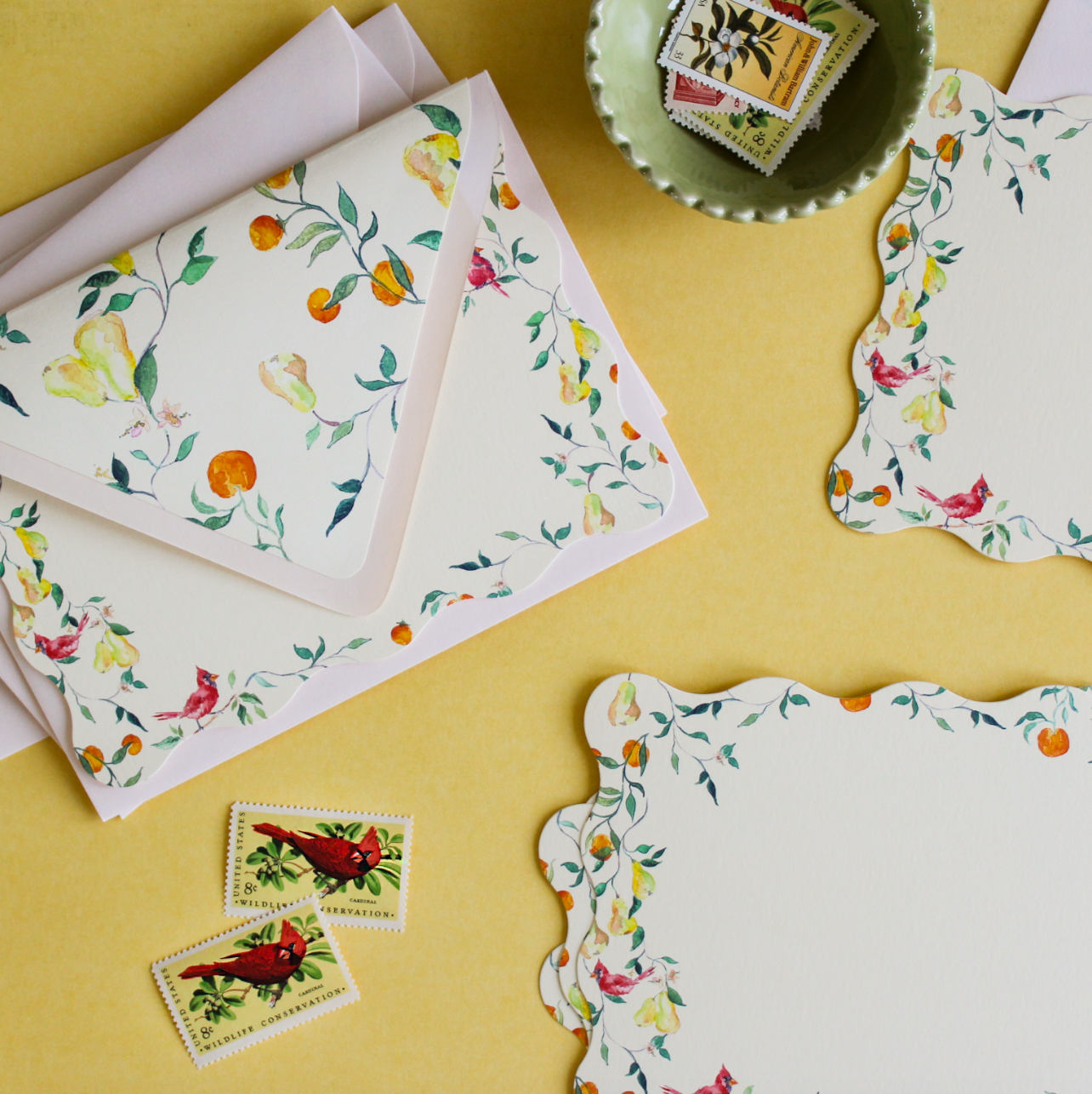 Citrus Garden Stationery Set