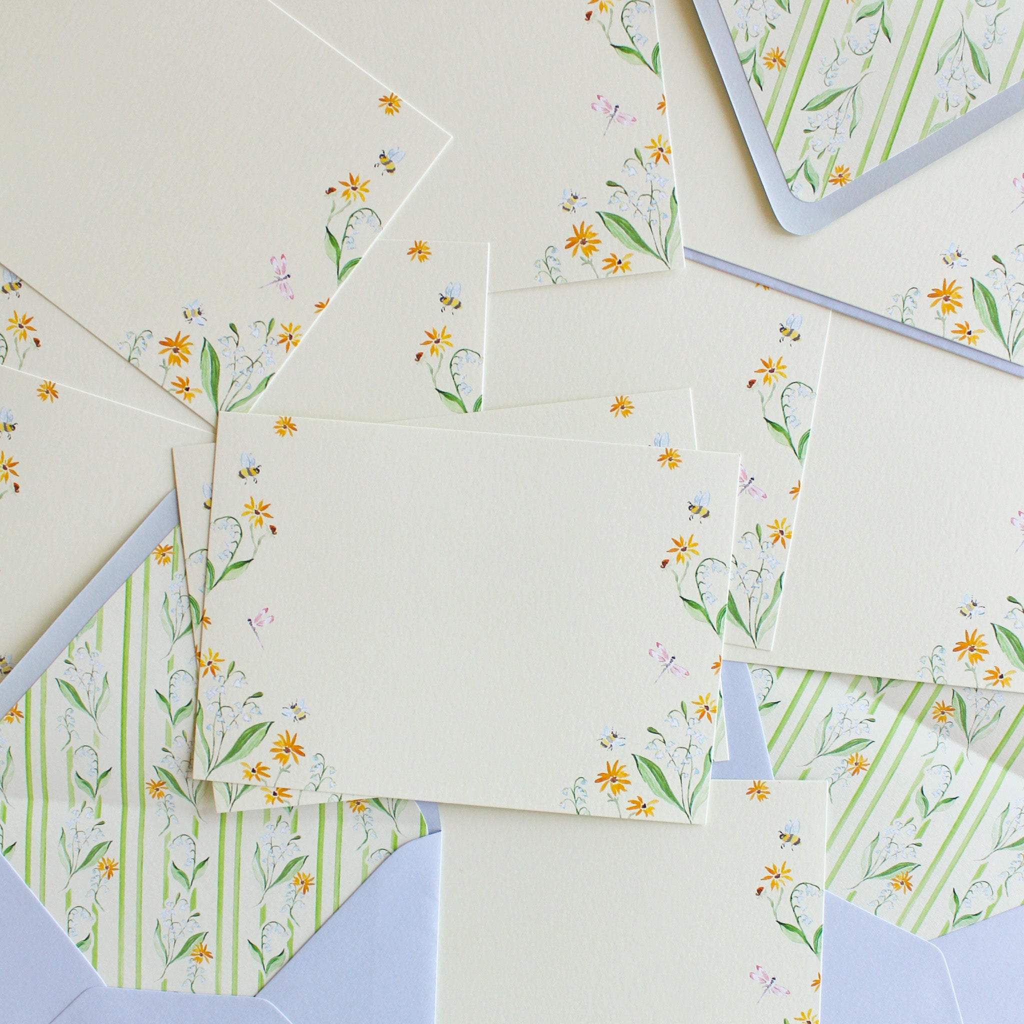 Lily of the Valley Stationery Set
