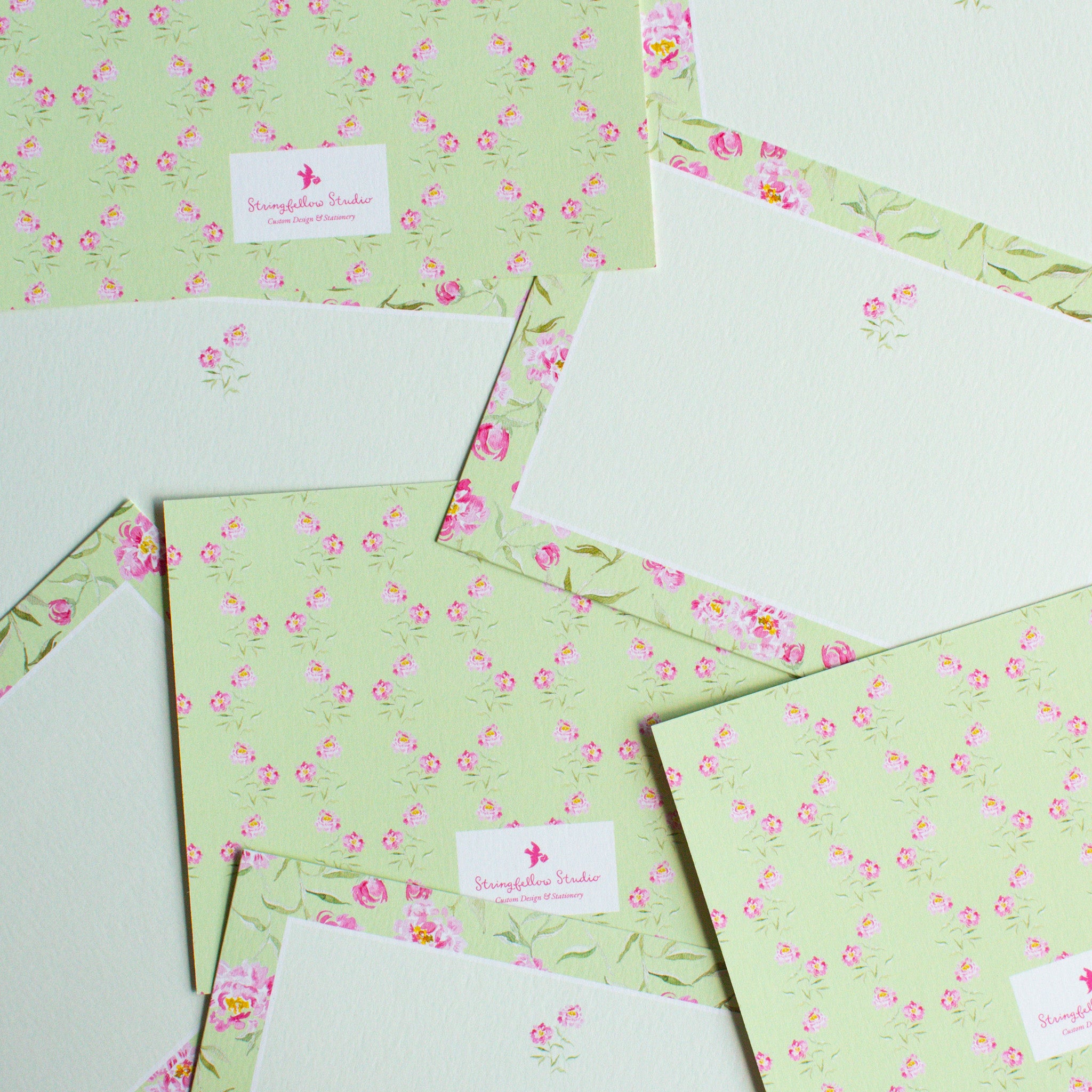 Peony Stationery Set