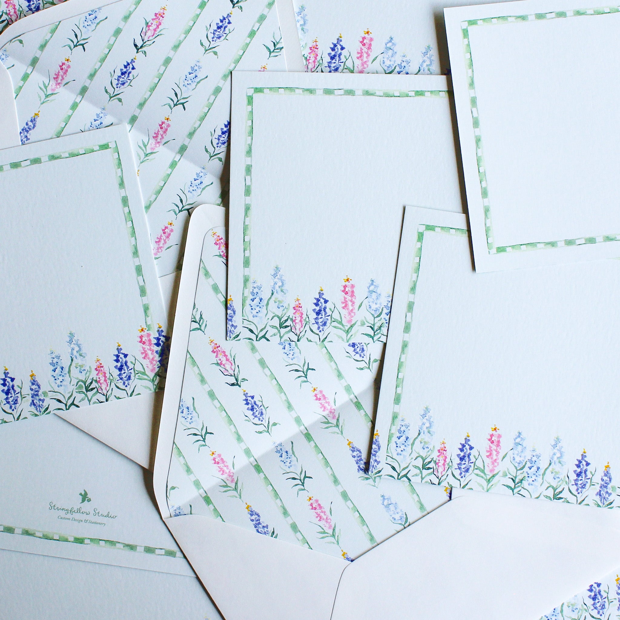 Delphinium Stationery Set
