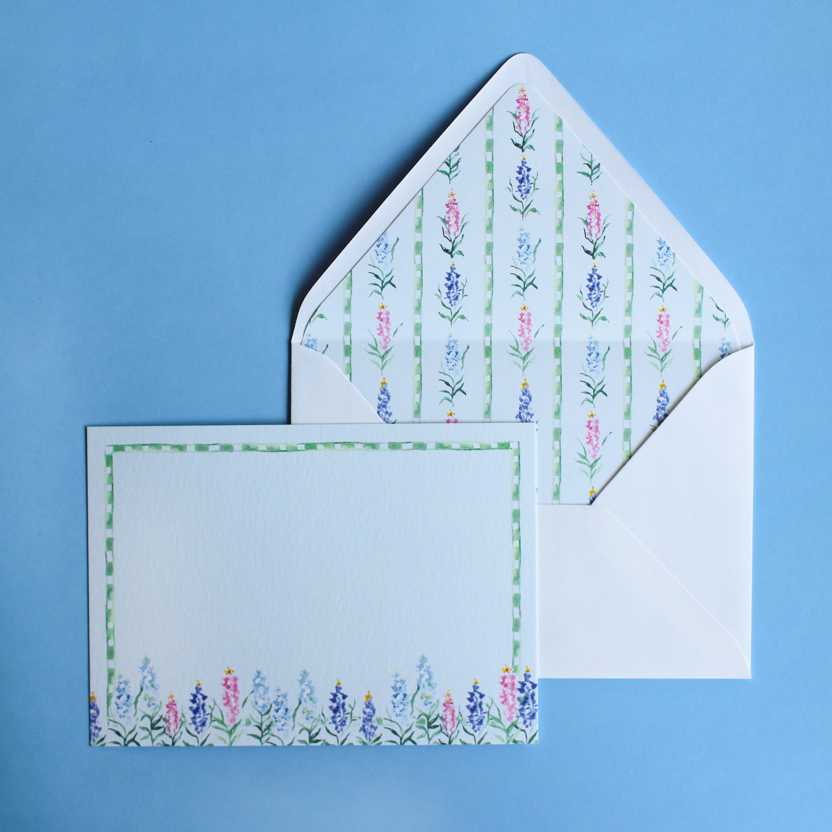 Delphinium Stationery Set