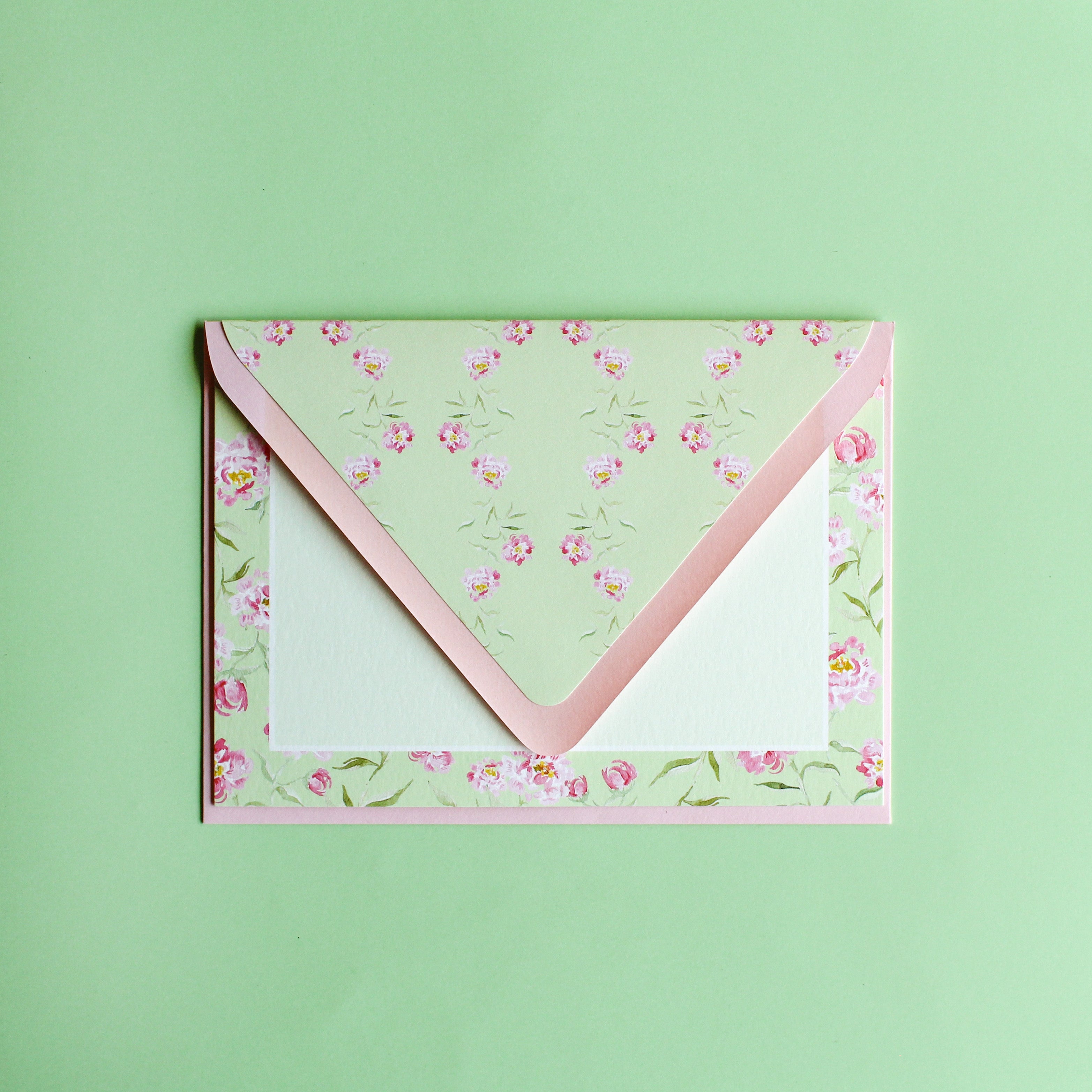 Peony Stationery Set
