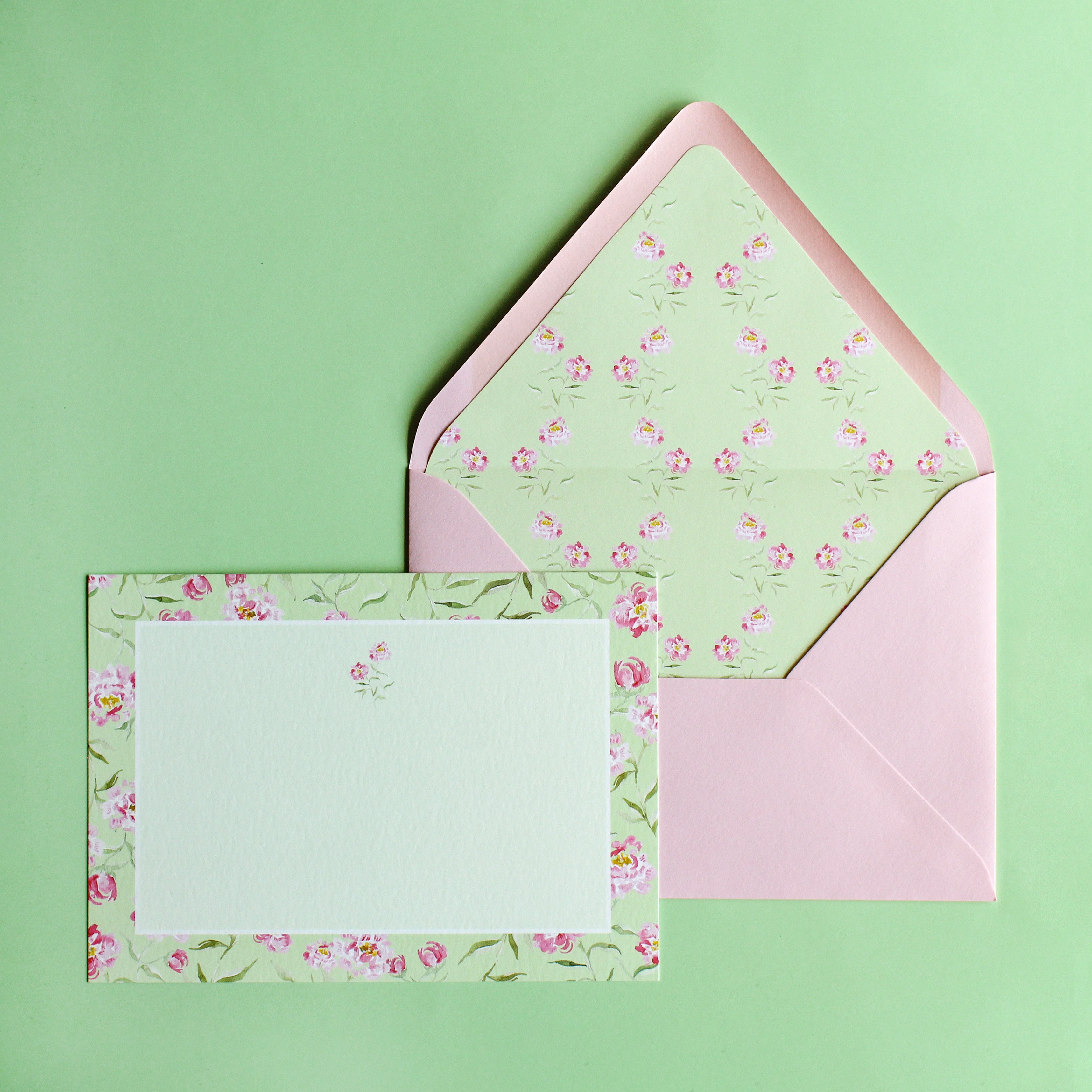 Peony Stationery Set